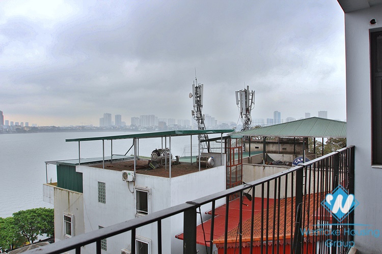 Lake view two bedrooms apartment for lease in Xom Phu, Dang Thai Mai area